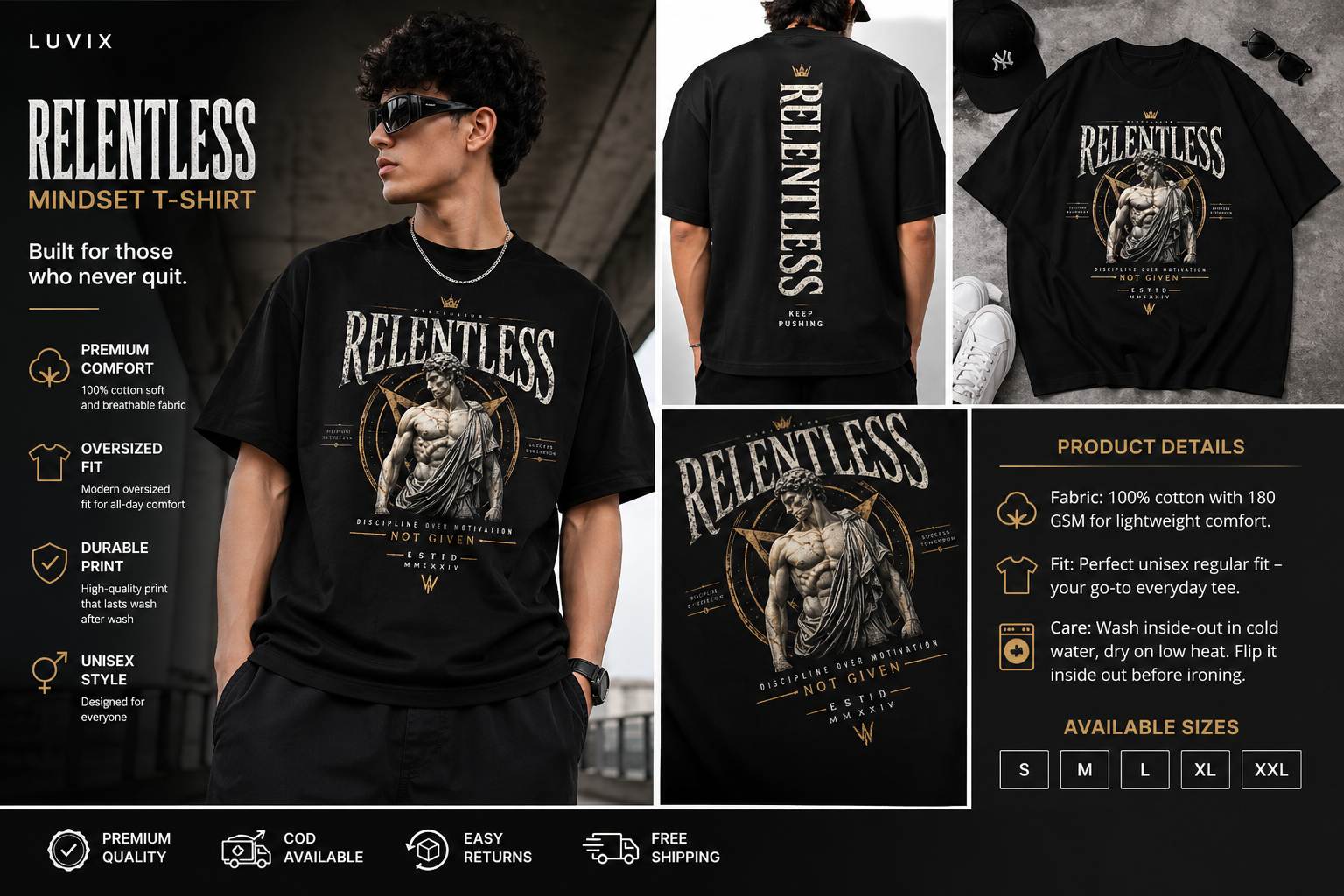 Relentless Legacy Oversized Tee